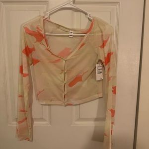 Nordstrom BP tie dye mesh top